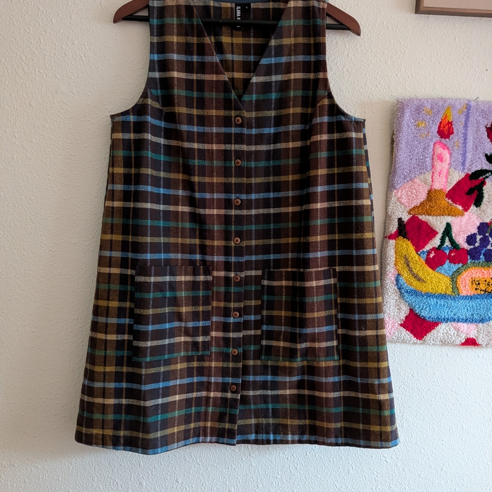 Ilana Kohn Multicolor Plaid Dress